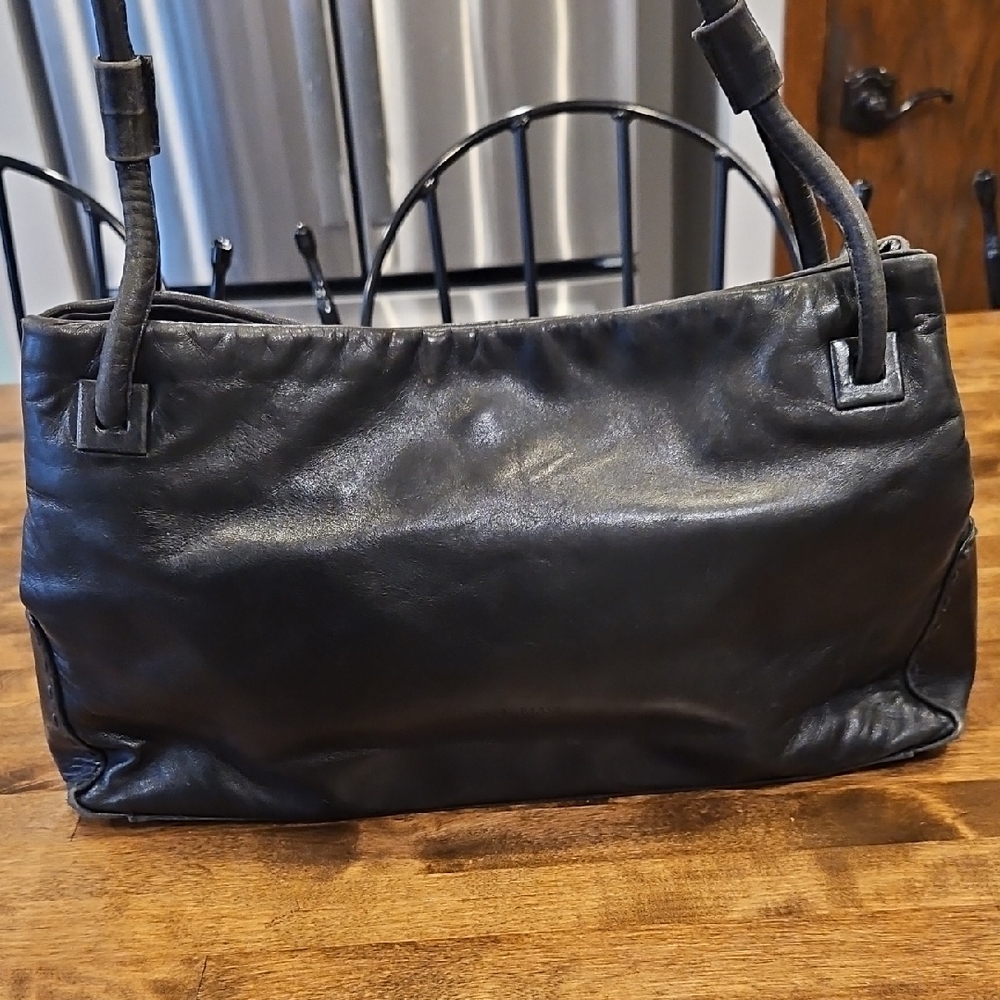 Paolo Masi Black Leather Shoulder Bag